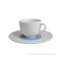 Hot Koop Luxe Emboss 18 stks Keramisch Porselein-servies